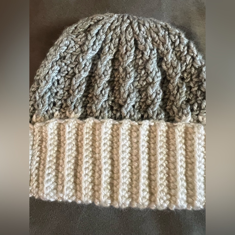 Stylish handmade crochet infant Beanie Duo - Picture 2 of 3